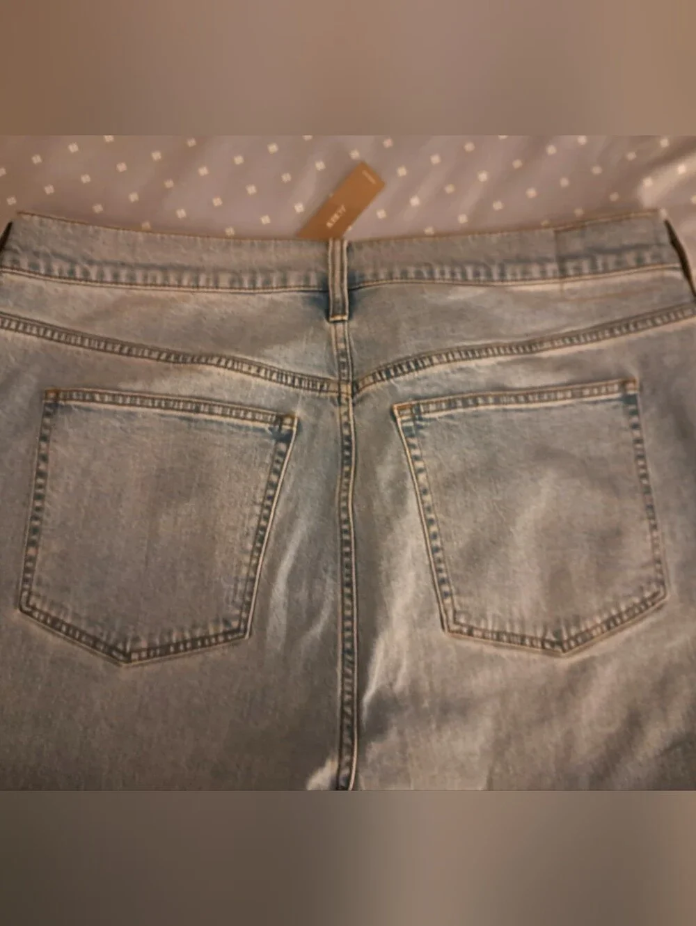 J. CREW re-imagined denim RE-96-lDG TROUSERS brand new JEANS size 35 LIGHT WASH
